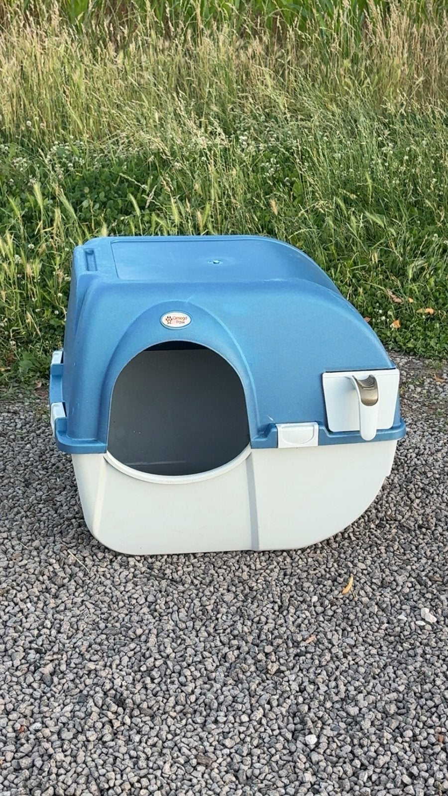 Omega Paw zelfreinigende kattenbak (+ kattenzand), Animaux & Accessoires, Bacs à litière, Enlèvement, Autonettoyant, Comme neuf