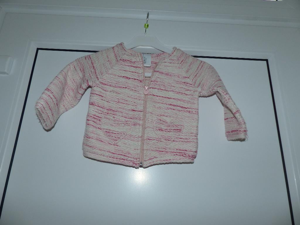 Veste Palomino rose à cœurs - taille 110, Palomino, Enlèvement ou Envoi, Comme neuf, Fille