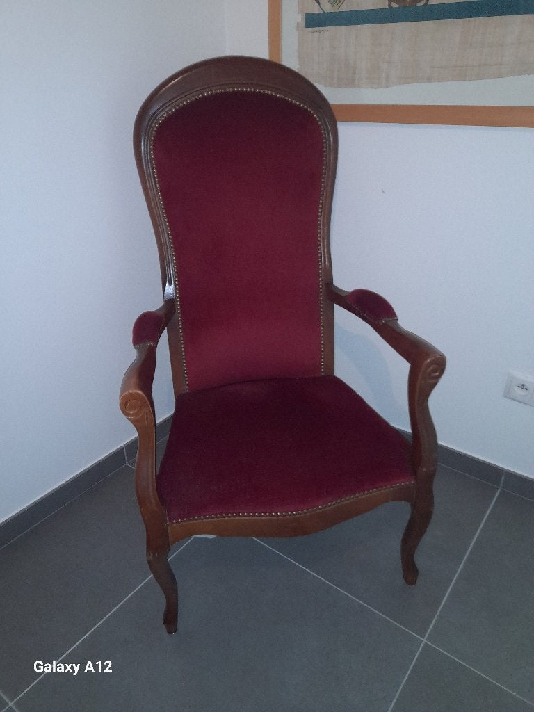 Mooie stoel, Rouge, Oude stijl, Enlèvement, Utilisé