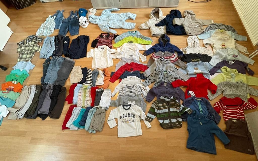 Lot de 91 vêtements garçon taille 80, Enfants & Bébés, Vêtements de bébé | Taille 80, Utilisé, Garçon, Enlèvement