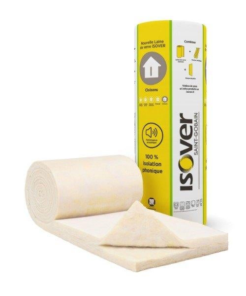 Duo ISOVER glaswol scheidingsset, EP.45mm,: €3,75 M², Ophalen, Nieuw, Knutselwerk