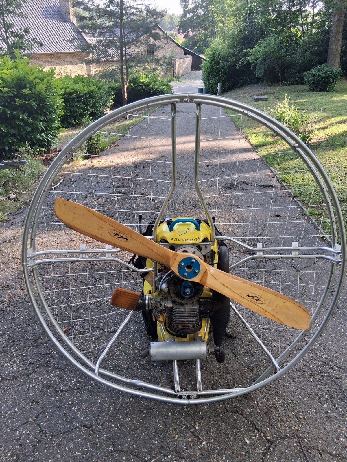 paramotor en scherm, Ophalen, Scherm