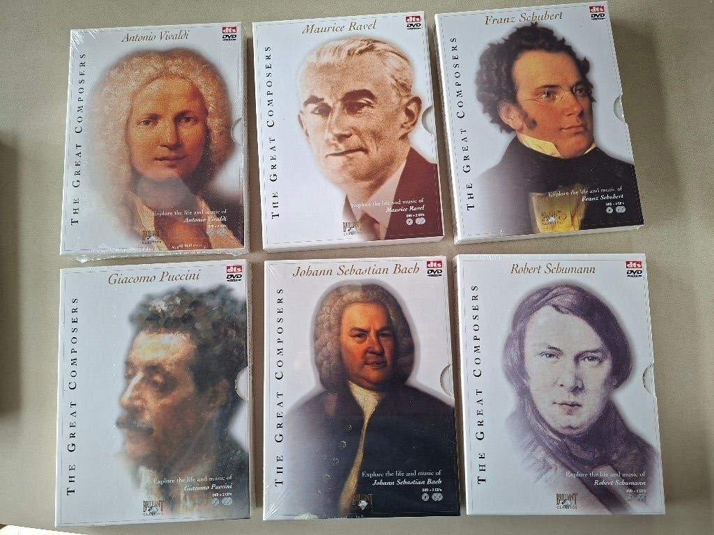 Les grands compositeurs - compositeurs classiques 11 DVD/CD, CD & DVD, Néerlandais, Enlèvement ou Envoi, Comprend un DVD, Neuf, dans son emballage