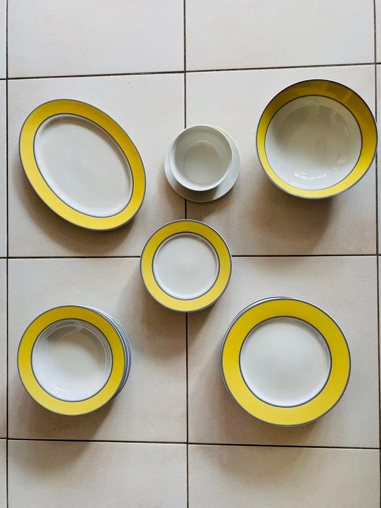 Service en porcelaine - 6 personnes / 21 pièces, Enlèvement, Neuf, Porcelaine, Service complet