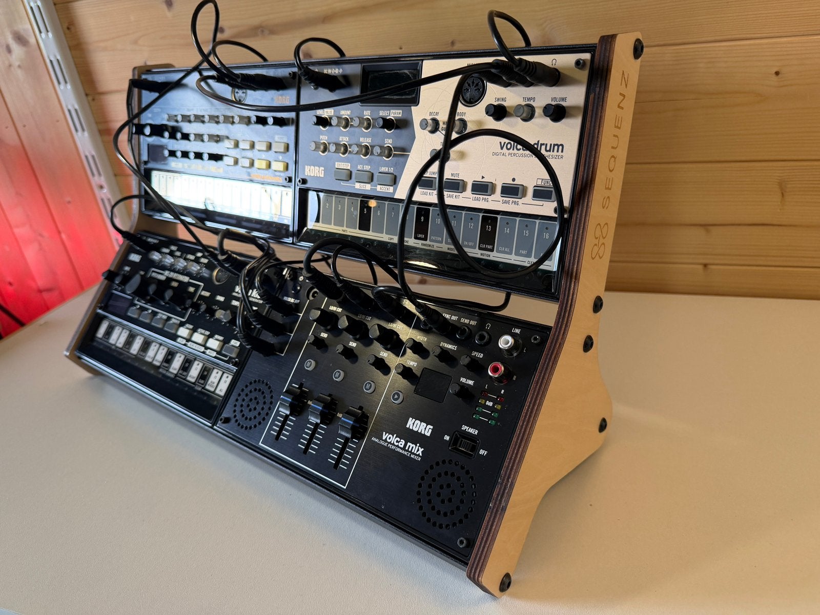Rack Korg Volca Complet Drum+Beats+Kick+Mix, Ophalen, Zo goed als nieuw, Korg