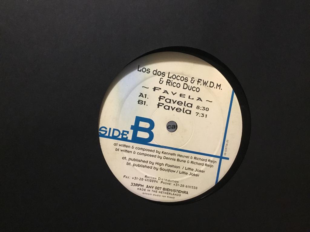 Los Dos Locos. Favela, Cd's en Dvd's, Vinyl | Dance en House, Ophalen of Verzenden, Zo goed als nieuw