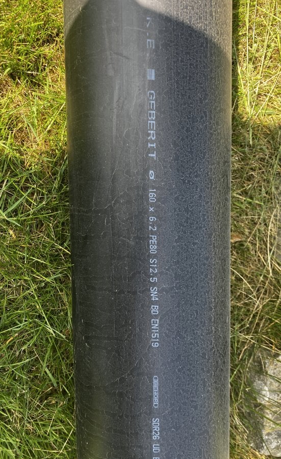 Geberit PE80 160x6.2, Ophalen, Zo goed als nieuw
