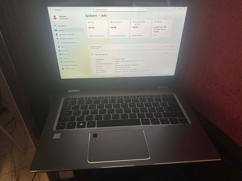 acer laptop, Computers en Software, 8 GB, Minder dan 2 Ghz, Ophalen of Verzenden, HDD