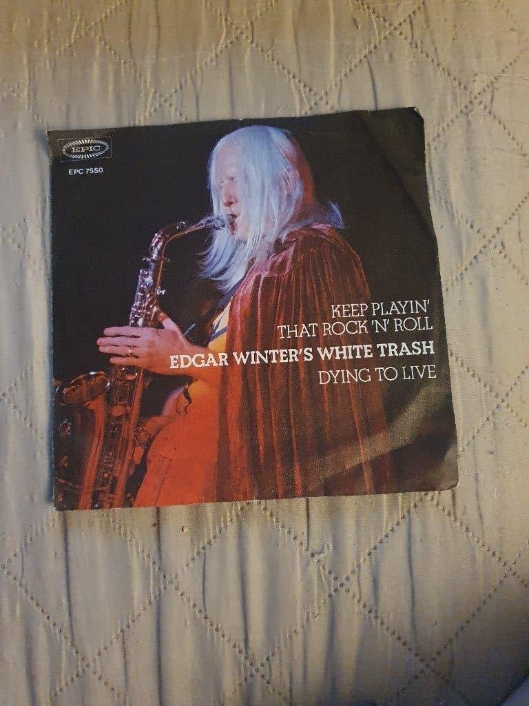 Edgar Winter–Keep Playin' That Rock 'N' Roll / Dying To Live, CD & DVD, Enlèvement ou Envoi, 7 inch, Comme neuf, EP