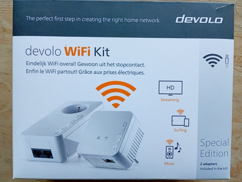 DEVOLO dLAN 550+ WiFi Starter Kit, Powerline wifi-set, Ophalen of Verzenden, Zo goed als nieuw, Devolo