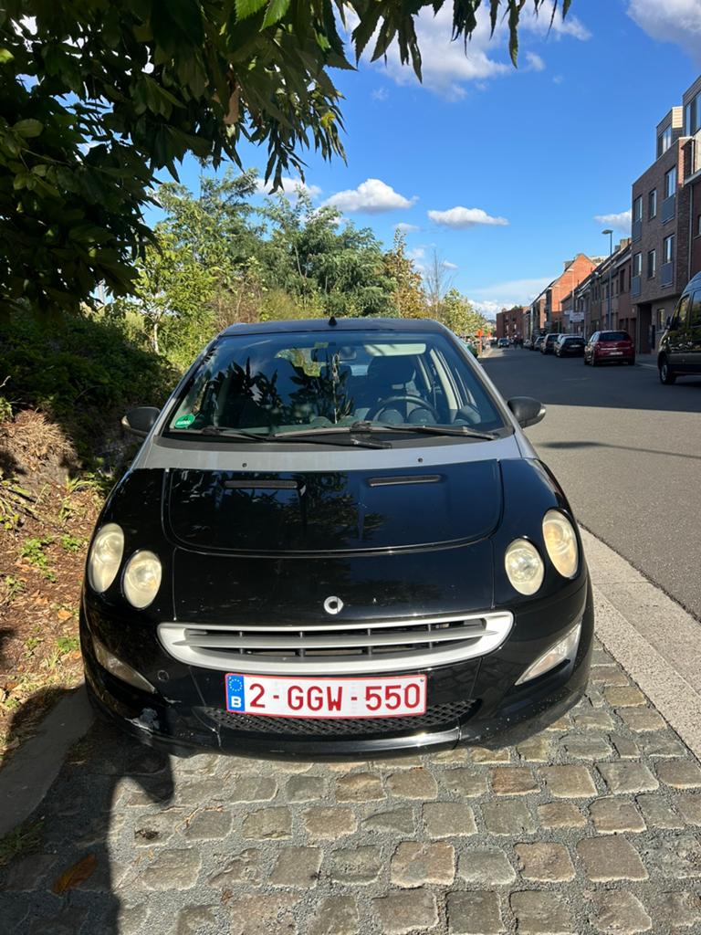 Smart fourfour, Stalen velgen, airclima,zonder keuring, Autos, Smart, Entreprise, ForFour, Essence, 5 portes, Boîte manuelle, Noir