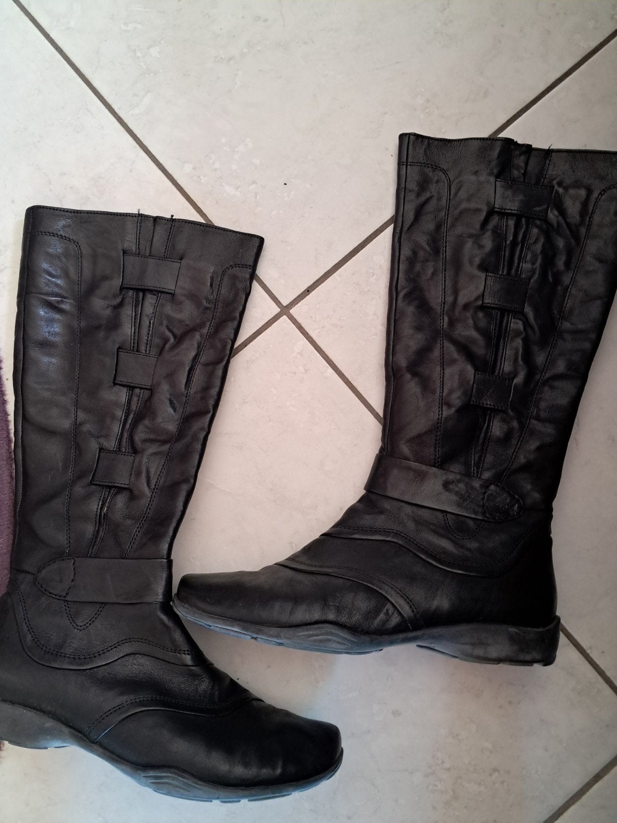 Bottes noires Gabor pt 38, Enlèvement ou Envoi, Gabor, Porté, Bottes hautes
