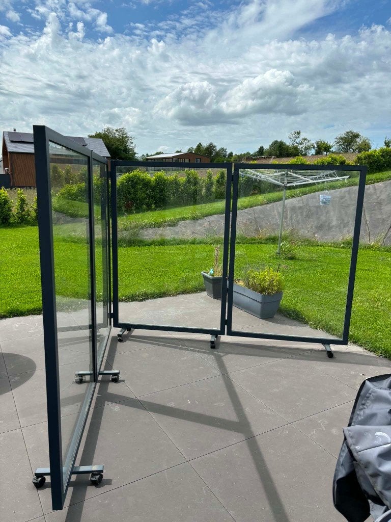 Pare vent, Jardin & Terrasse, Enlèvement, Comme neuf, Rectangulaire, Métal