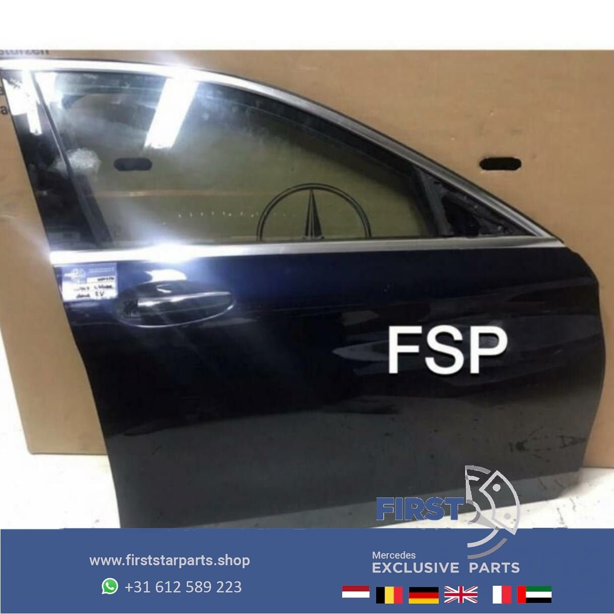 W205 S205 DEUR RECHTSVOOR PORTIER C Klasse BLAUW 2014-2020 C, Auto-onderdelen, Gebruikt, -, Deur, Ophalen of Verzenden