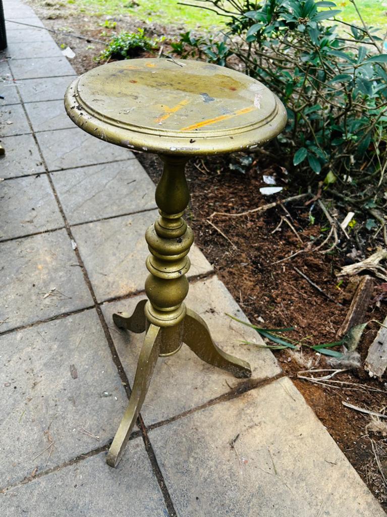 Hoog bijzet/planten tafeltje, Ophalen, Gebruikt