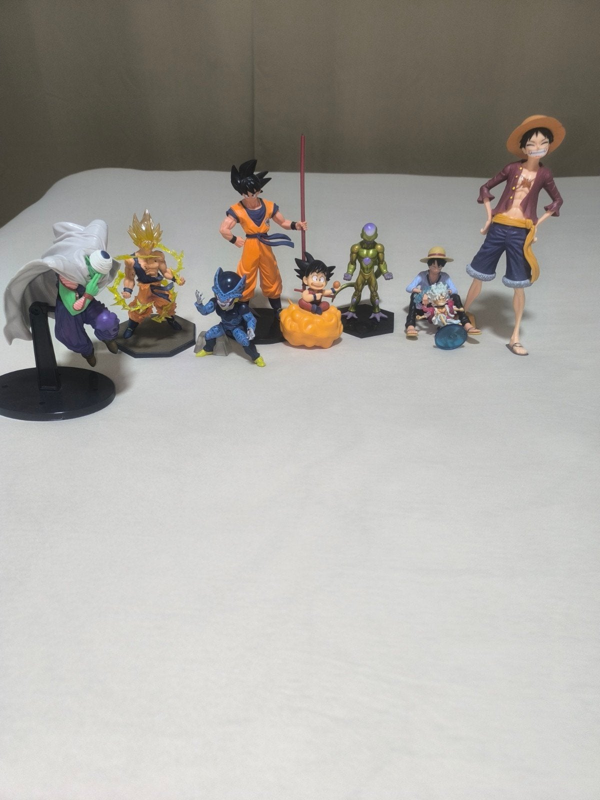 lot de  9 figurines dragon ball et one pièce, Enlèvement ou Envoi, Comme neuf