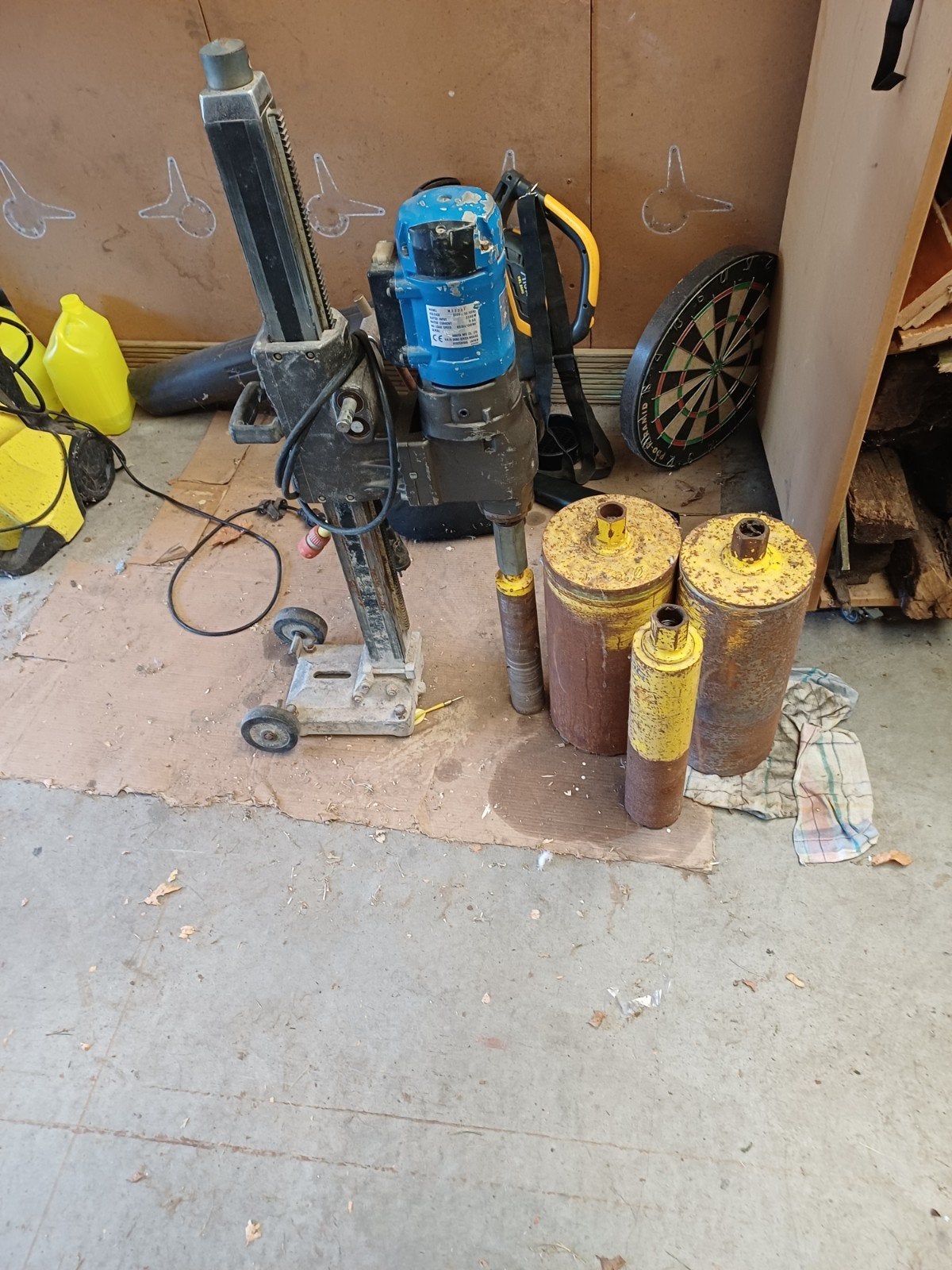 beton kolomboormachine, Ophalen, Kolomboormachine