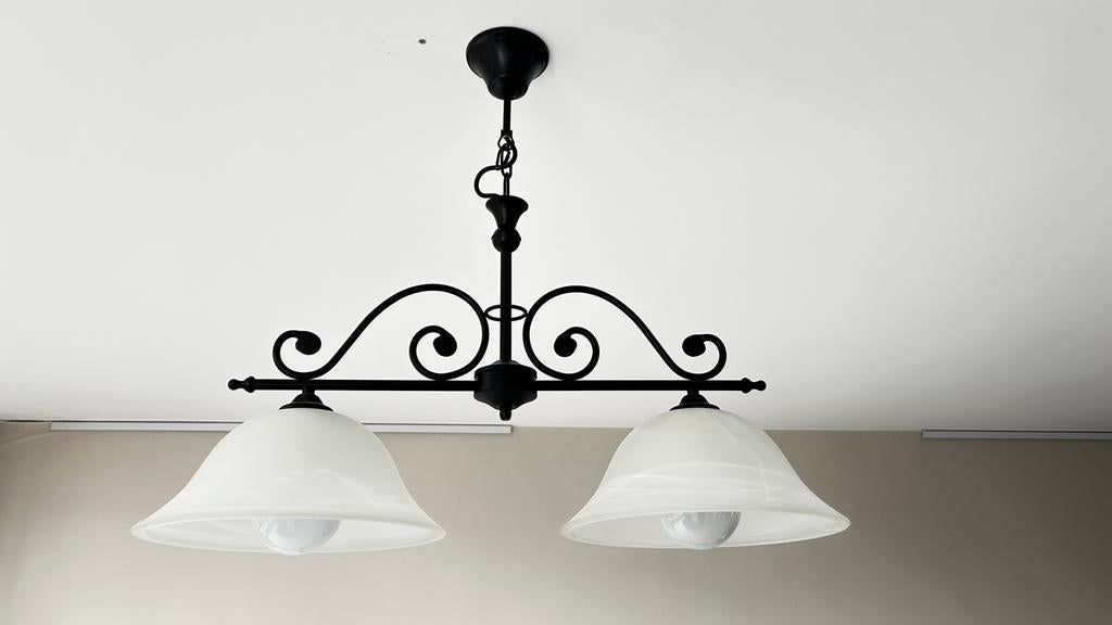 EGLO Murcia - Hanglamp - 2 Lichts - Zwart - Wit, Enlèvement, Comme neuf, Blanc