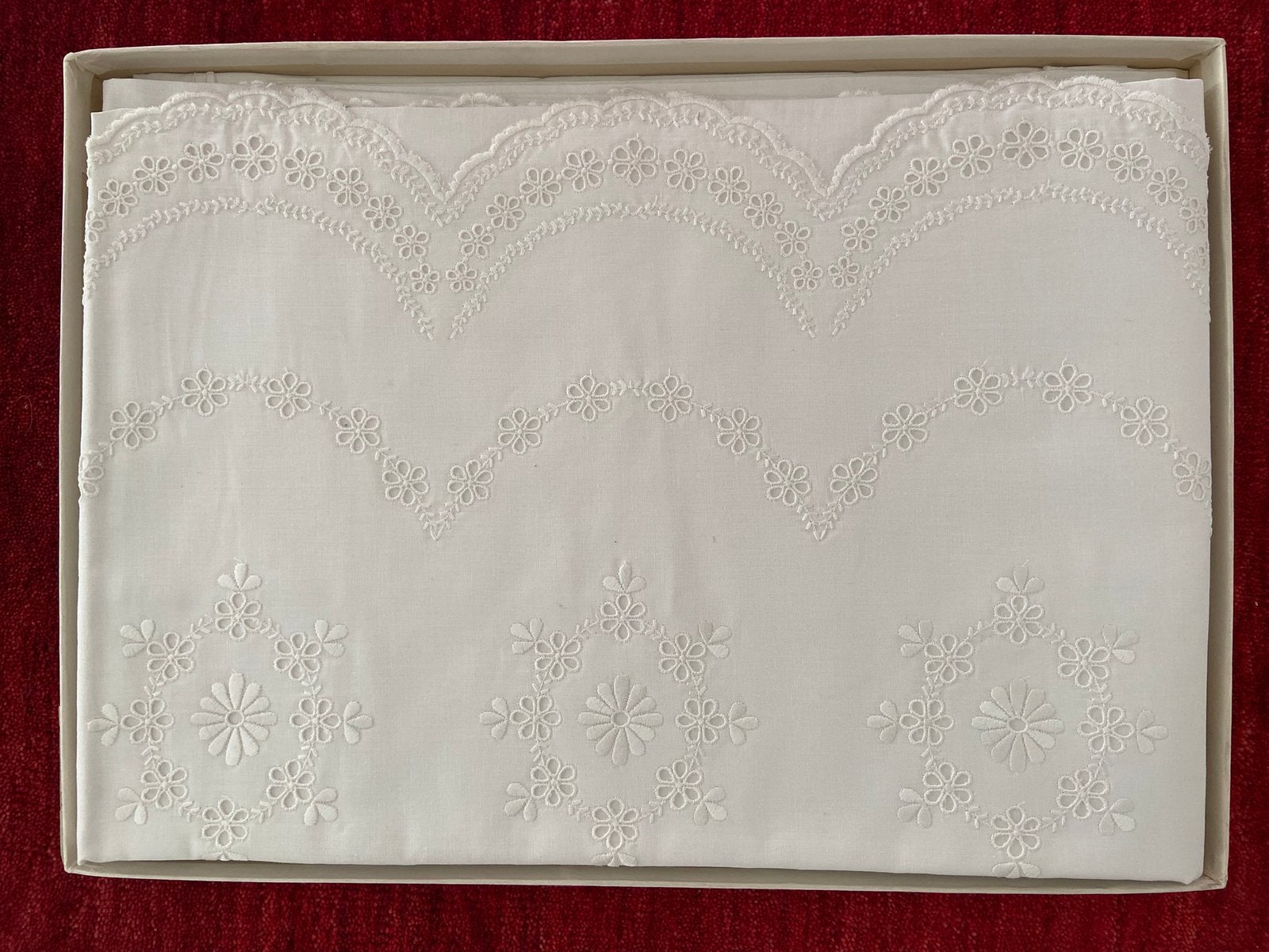 Magnifique ensemble de draps blancs - Nouveau !, Neuf, Enlèvement ou Envoi, Parure de lit, Coton
