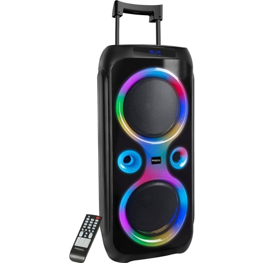 Party Box 2 x 25Cm met Bluetooth ,Usb ,Micro-Sd en afstandbe, Bluetooth, Enlèvement ou Envoi, Neuf, Autres types