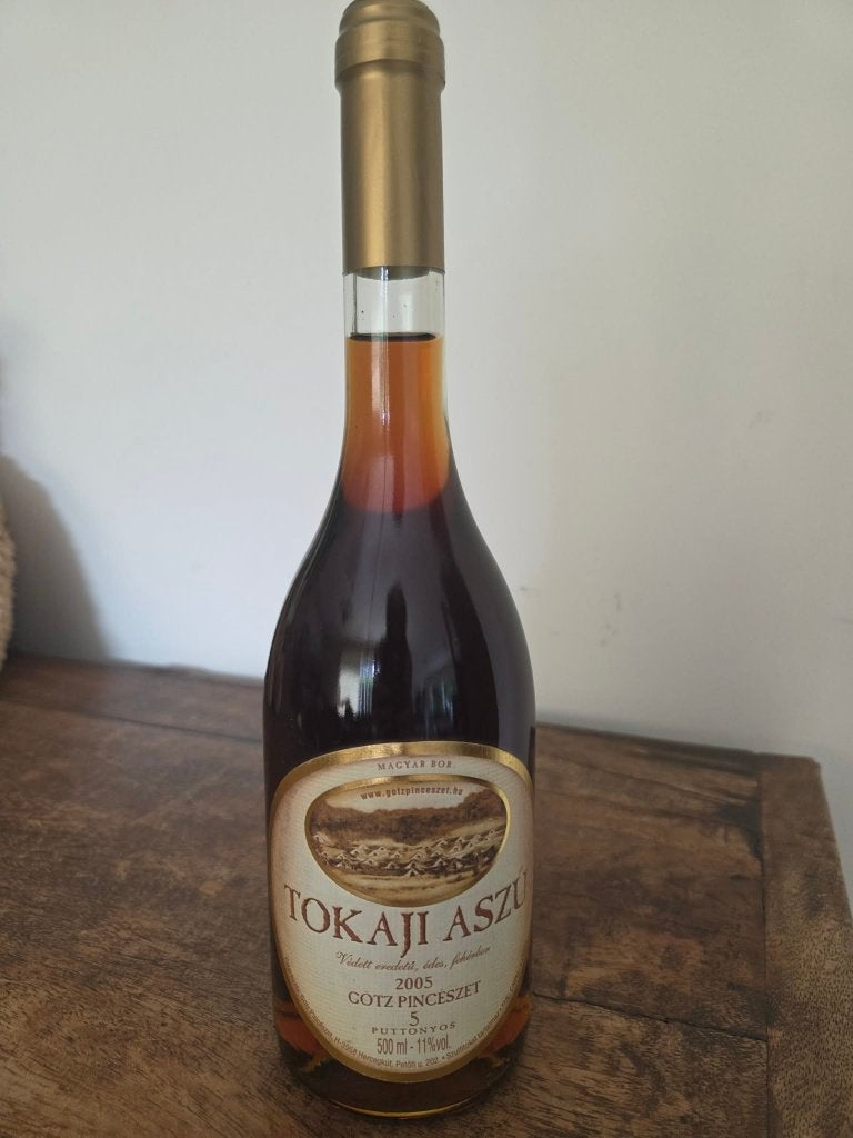 Tokaji Aszú 5 Puttonyos 2005 – Götz Pincészet, Ophalen of Verzenden, Nieuw, Vol