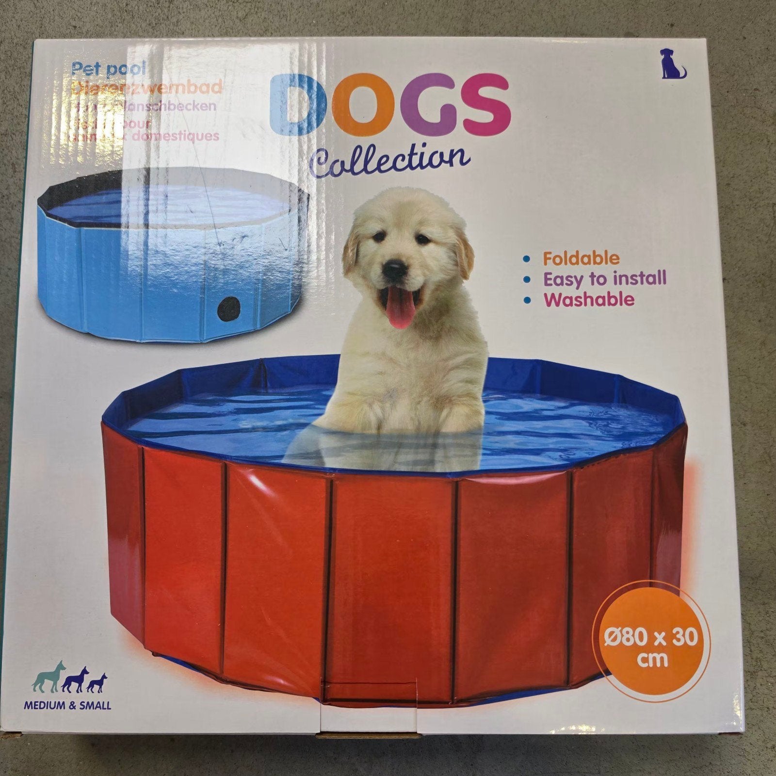 Piscine pliable pour chien Ø80  30 cm – Neuve –, Animaux & Accessoires, Jouets pour chiens