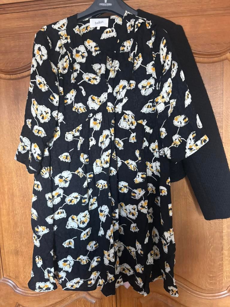 Robe Ba&SH taille 3, Kleding | Dames, Jurken, Ophalen of Verzenden, Gedragen, Zwart, Boven de knie