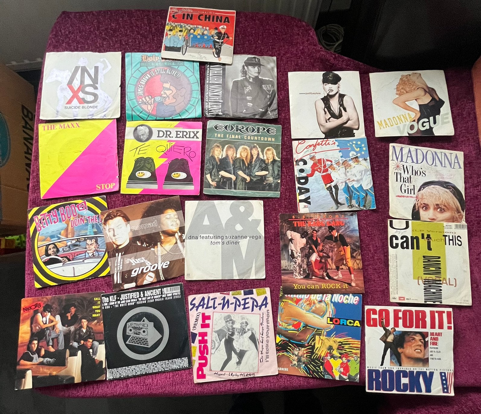Lot van single vinyl’s, Enlèvement, Utilisé