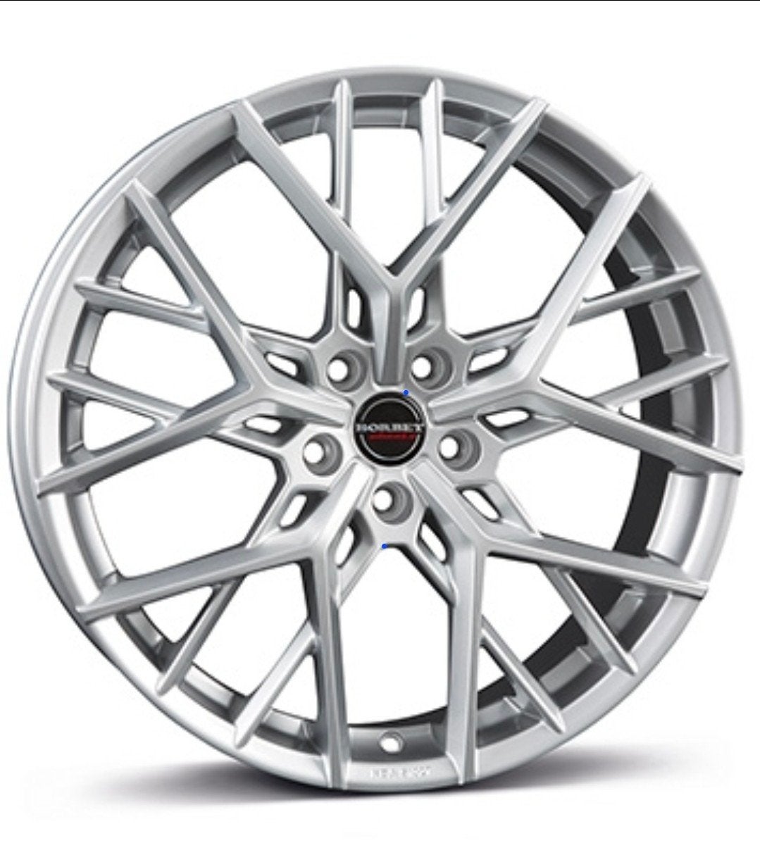mooie 20 inch borbet by Sterling silver velgen met zgan band, Auto-onderdelen, Ophalen, Banden en Velgen, Personenwagen, 20 inch
