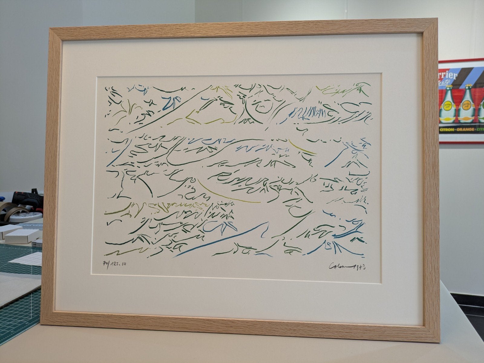 Jacques Calonne - 1973, Antiquités & Art, Art | Lithographies & Sérigraphies, Encadré, Enlèvement