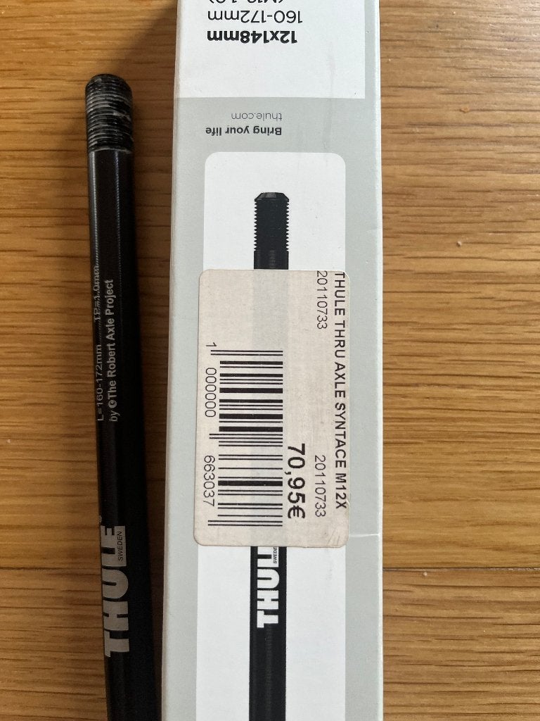 Adaptateur pour axe traversant Thule, Vélos & Vélomoteurs, Enlèvement