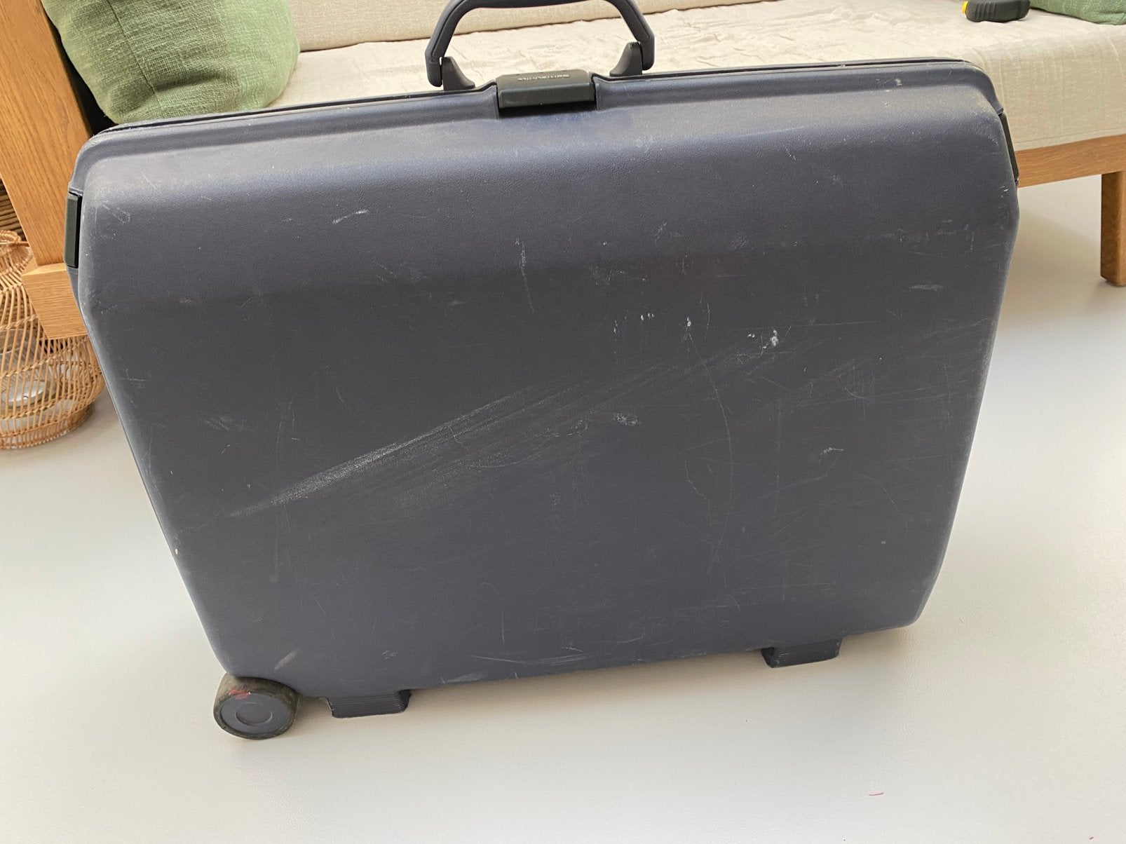 Valies Samsonite, Handtassen en Accessoires, Koffers, Ophalen, Gebruikt, Hard kunststof, Slot