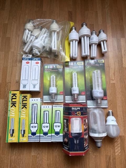 Spaarlampen in lot of individueel, Ophalen, Nieuw, E27 (groot)