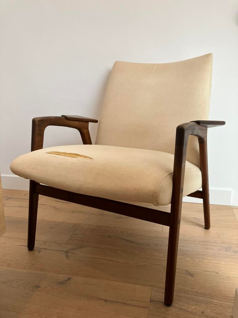 Fauteuil vintage de Yngve Ekstrom, Maison & Meubles, Fauteuils, Utilisé, Bois, Enlèvement