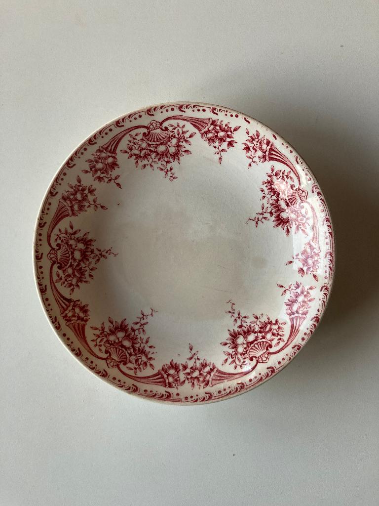 Antiek dessertbord - Fruits B.F.K., Antiek en Kunst, Antiek | Servies los, Ophalen of Verzenden