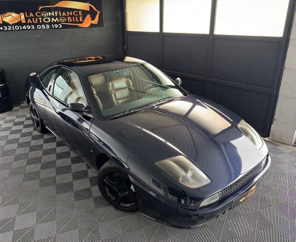 Fiat Coupé 2.0i 20v CT OK Car-Pass, Auto's, Voorwielaandrijving, Lederen bekleding, Blauw, Leder