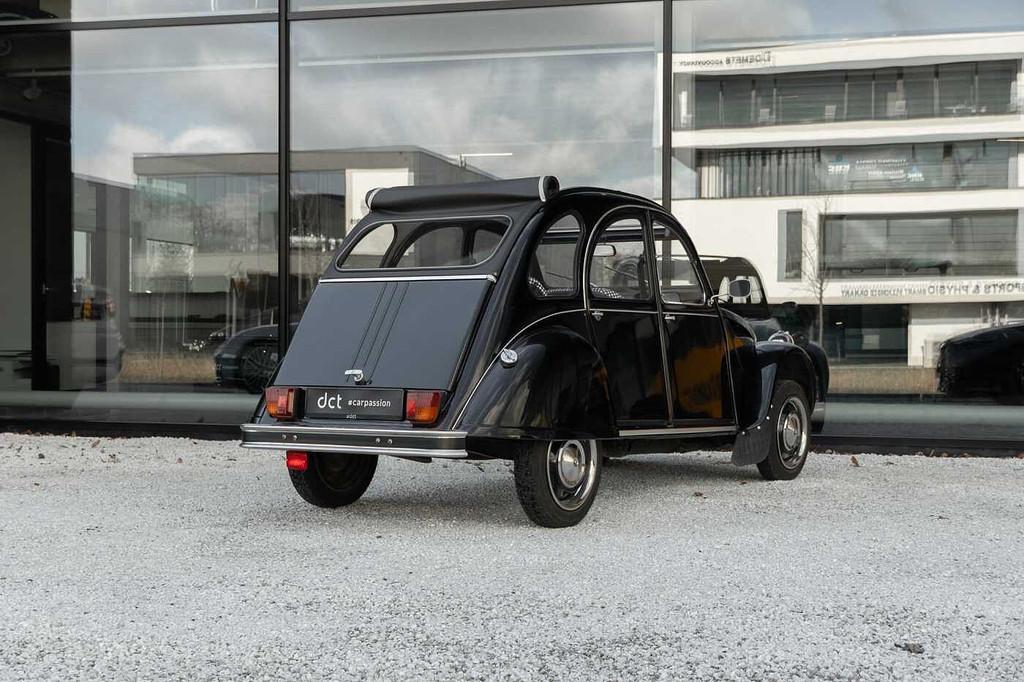 Citroën 2CV Very nice condition! (bj 1974), Stof, Zwart, Open dak, Handgeschakeld