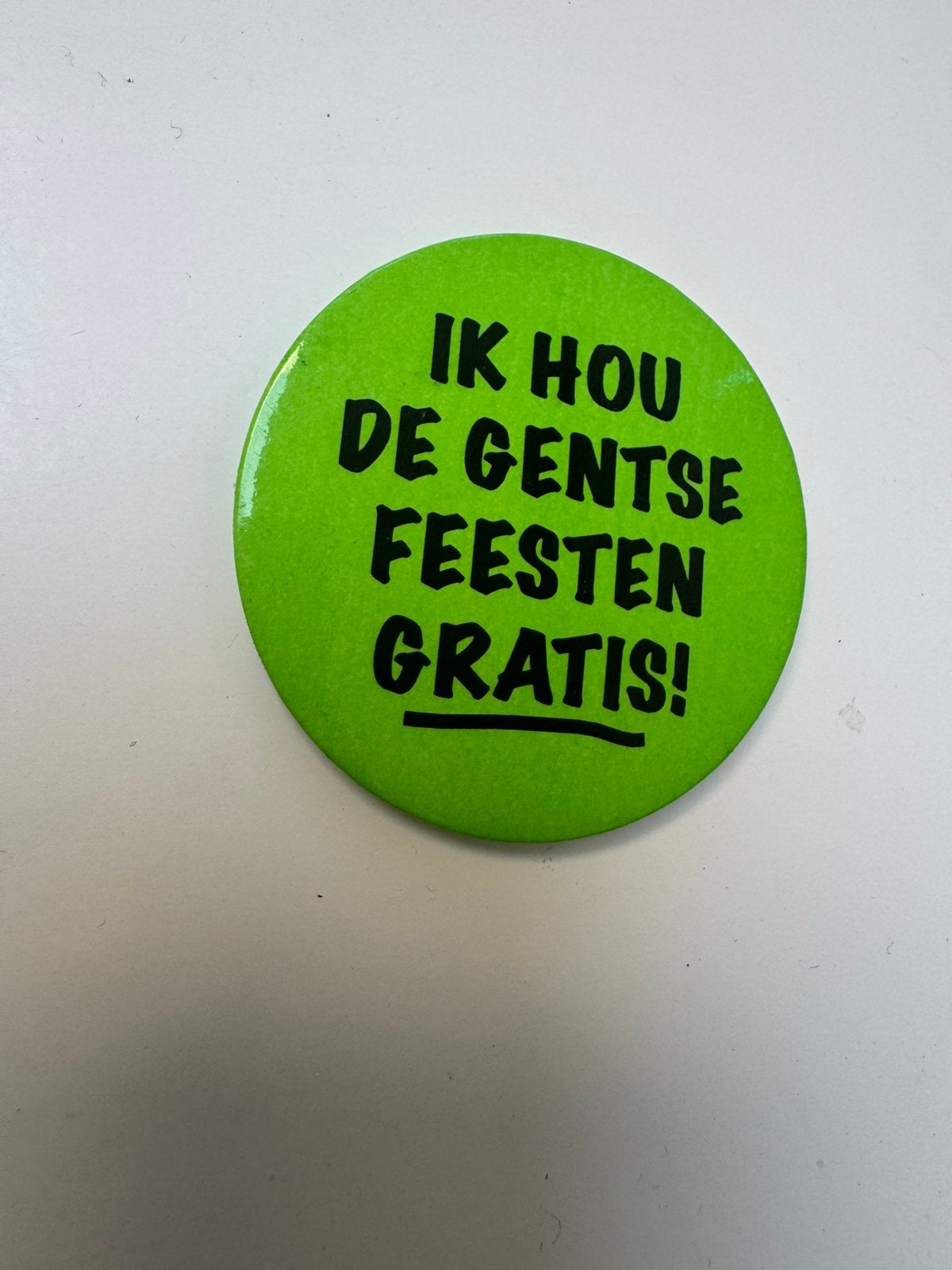 Button speld Gentse Feesten, Enlèvement, Comme neuf, Autres sujets/thèmes, Bouton
