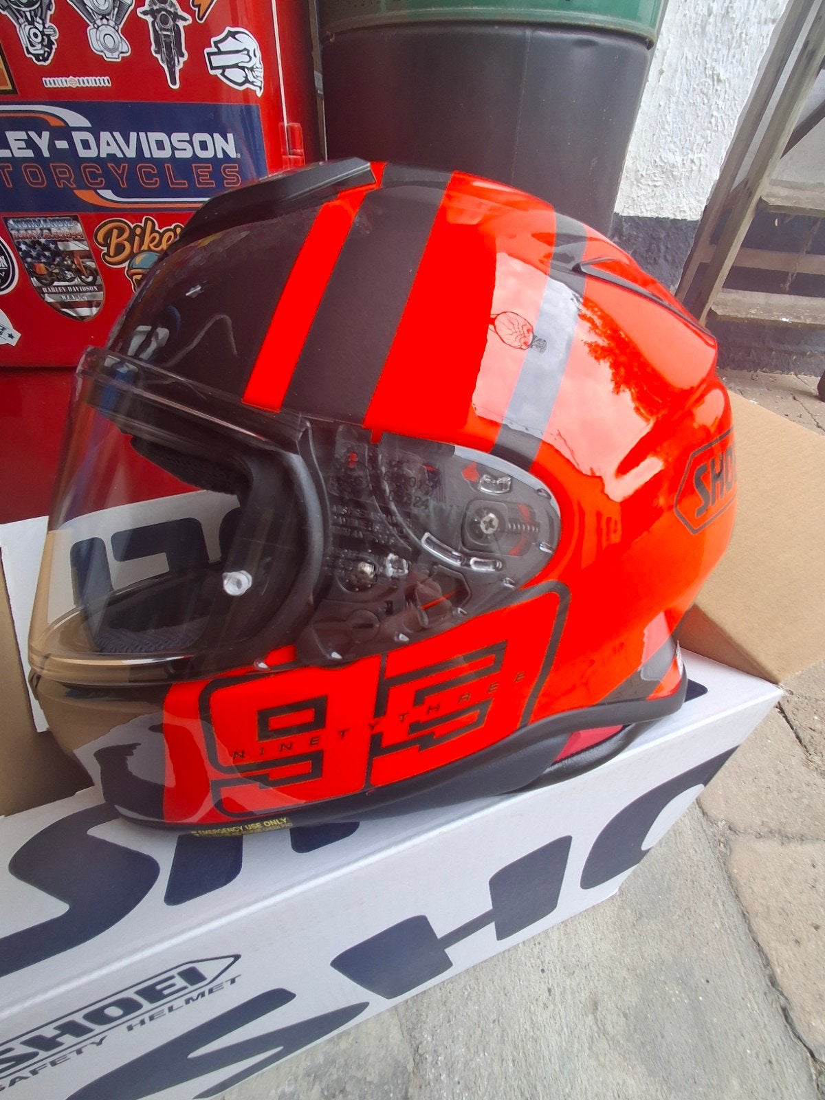 Casque Shoei édition Marc Marquez NEUF, Enlèvement ou Envoi, L, Shoei