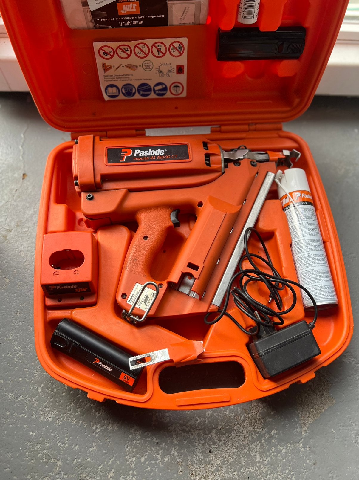 Cloueur paslode im350/90ct, Bricolage & Construction, Enlèvement ou Envoi, Comme neuf