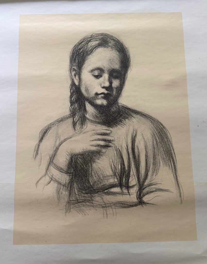 Kunst litho, Antiek en Kunst, Personages en Fantasiefiguren, Origineel, Ophalen of Verzenden, Lithografie