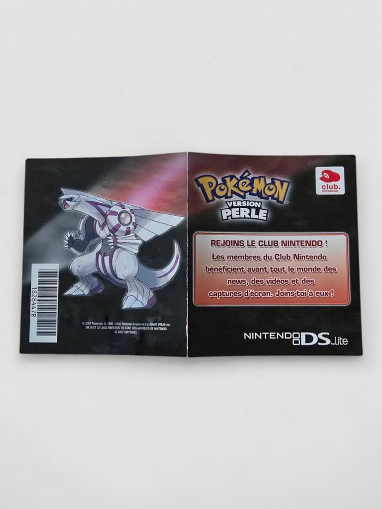 Carte Club Nintendo – Pokémon Version Perle – Nintendo DS Li
