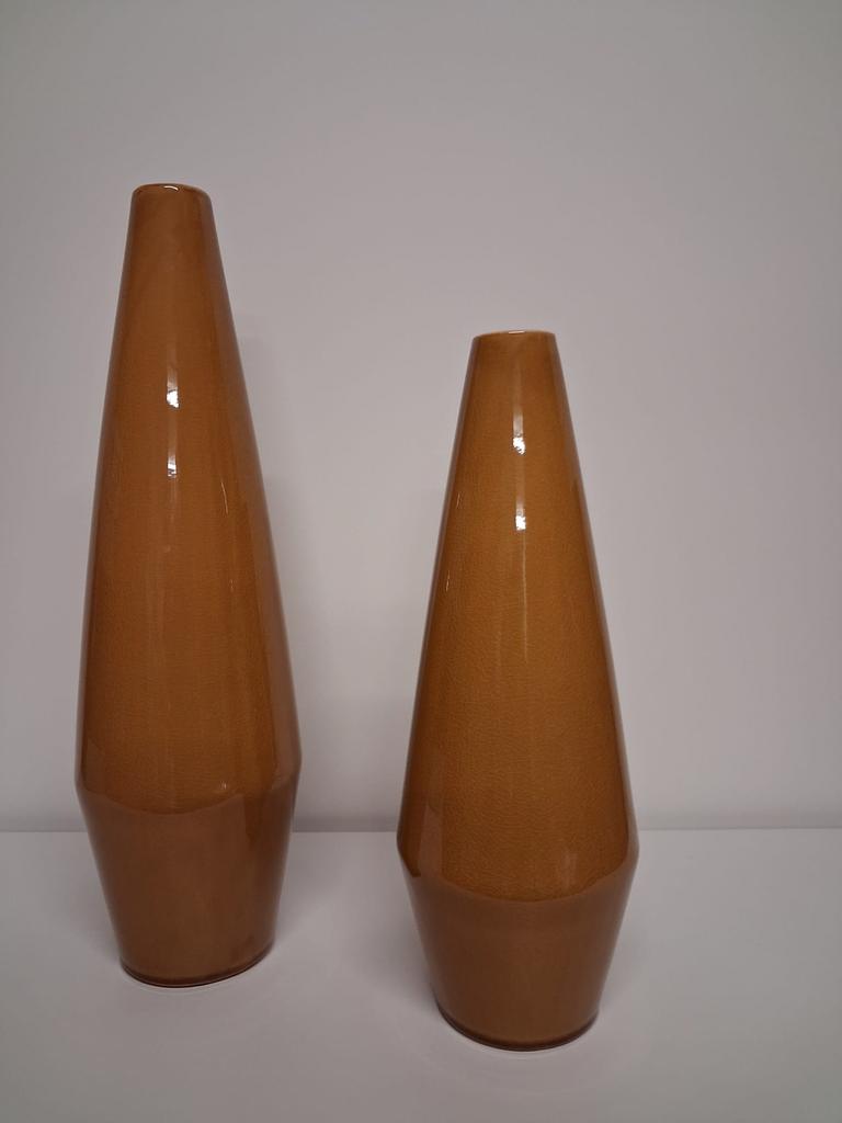 Okerkleurige vazen, Ophalen, Steen, Overige kleuren, 50 tot 75 cm