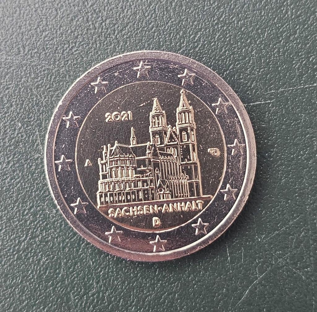 2 euro herdenkingsmunt J duitsland 2021 sachsen, Ophalen of Verzenden, Duitsland, 2 euro, Losse munt