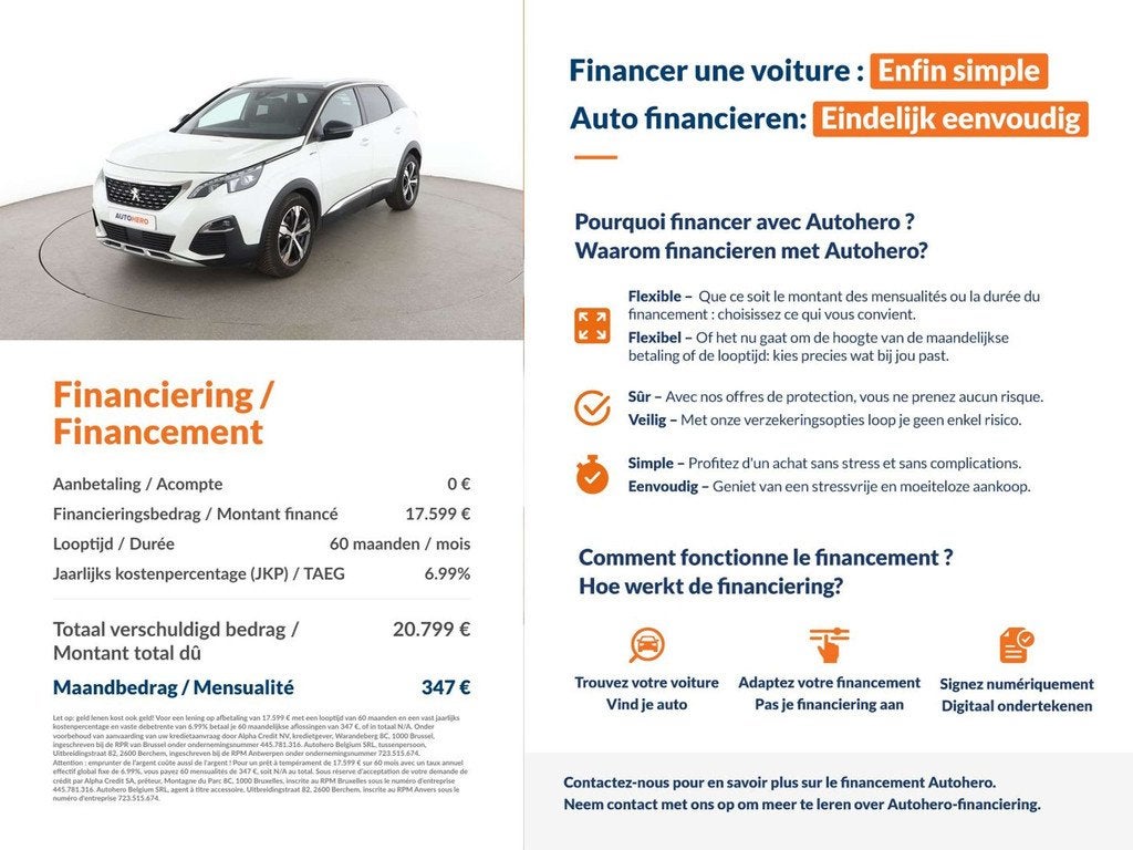 Peugeot 3008 1.6 PureTech Allure (bj 2019, automaat), Auto's, https://public.car-pass.be/vhr/bf383d49-71ed-4f38-a92e-2103f6dd6afc