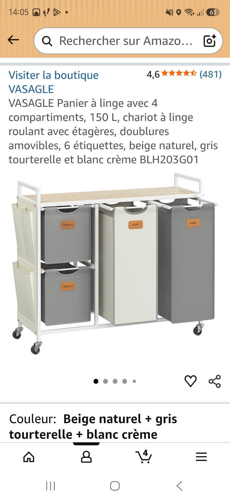 panier a linge, Maison & Meubles, Armoires | Casiers, Enlèvement ou Envoi