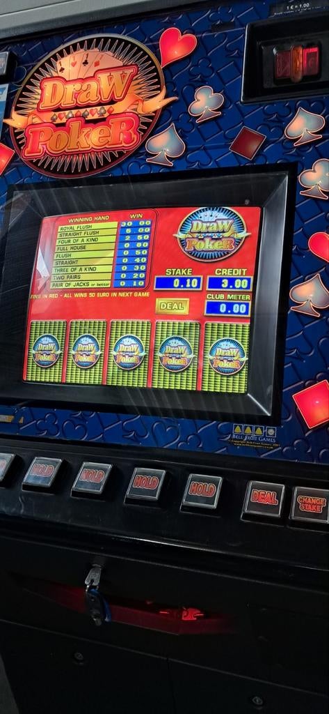 Draw POKER gokkast (NIEUW toestel uit 1999), Verzamelen, Automaten | Gokkasten en Fruitautomaten, Ophalen