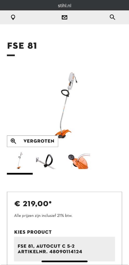 Kantenmaaier Stihl Fse81, Tuin en Terras, Grastrimmers, Ophalen