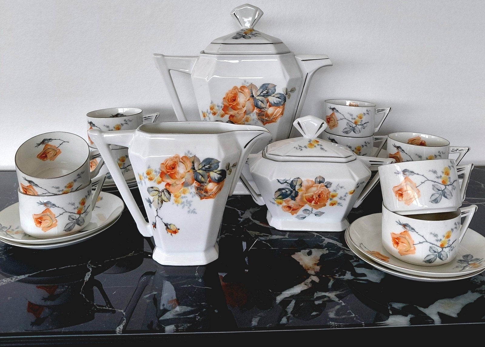 Koffieservies. Sixties. 27delig., Enlèvement