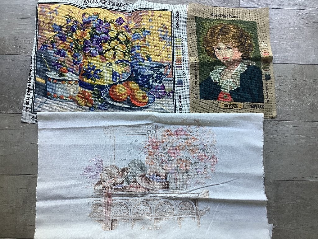 Borduurwerken en borduurpakketten, Enlèvement ou Envoi, Comme neuf, Broderies à la main, Autres types